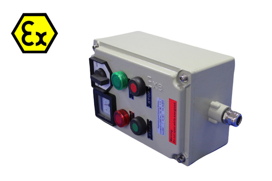 Ex D E tahan ledakan tahan api Panel Stasiun Kontrol IP66 Hanging Vertical Aluminium 2mm