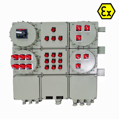 Exd e Stasiun Kontrol Terlindungi Ledakan ATEX IP66 Aluminium Kelas Marinir