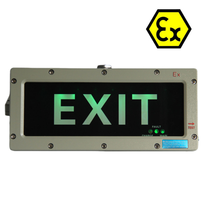 ATEX 3 Watt lampu pintu keluar tahan ledakan 180 menit waktu darurat