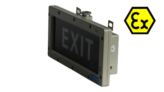 ATEX 3 Watt lampu pintu keluar tahan ledakan 180 menit waktu darurat