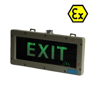 ATEX Safety LED Explosion-Proof Exit Light RoHS disetujui untuk zona berbahaya1 Div1 OEM tersedia