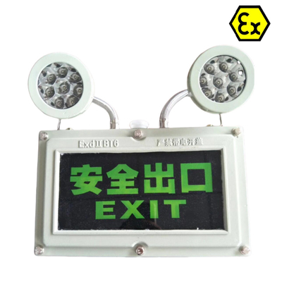 ATEX Safety LED Explosion-Proof Exit Light RoHS disetujui untuk zona berbahaya1 Div1 OEM tersedia
