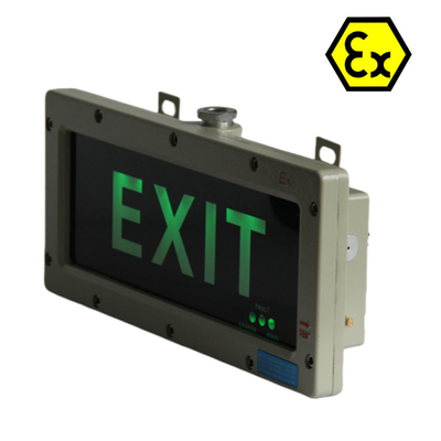 ATEX Safety LED Explosion-Proof Exit Light RoHS disetujui untuk zona berbahaya1 Div1 OEM tersedia