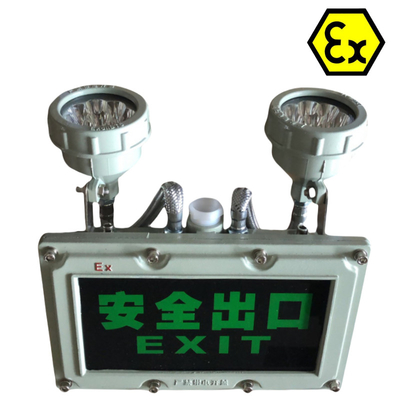 ATEX Safety LED Explosion-Proof Exit Light RoHS disetujui untuk zona berbahaya1 Div1 OEM tersedia