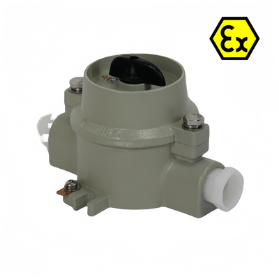 ATEX IP66 Flameproof Explosion Proof Lighting Switch Anti Korosi 380VAC 220VAC