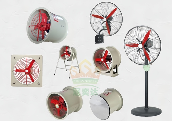 Spark Proof 4 Inch Explosion Proof Exhaust Fan Untuk Ventilasi