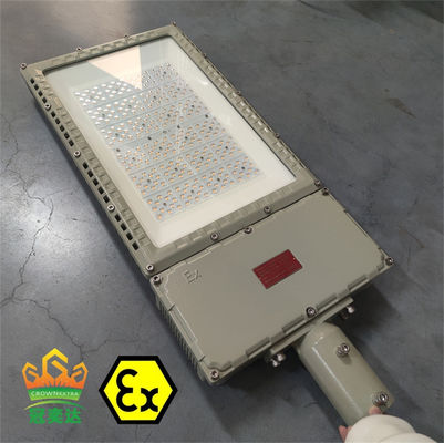 Lampu Jalan LED Anti Ledak IP66 WF2 100w 120w 150w 200w 240w ATEX AC100-277V Lampu Sorot Anti Ledak LED untuk Penerangan Jalan