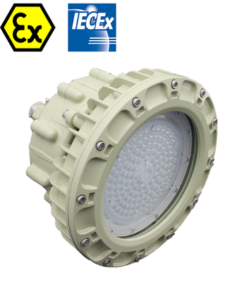 Ex d Lampu Bay Proof Ledakan dengan Aluminium Housing untuk pencahayaan yang aman dan tahan lama
