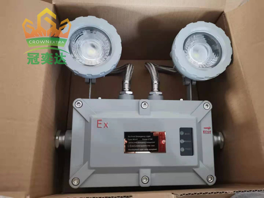 24-36VDC CCT 4500-6500K CRI ≥70 Lampu darurat tahan api yang dapat disesuaikan Lampu darurat tahan api
