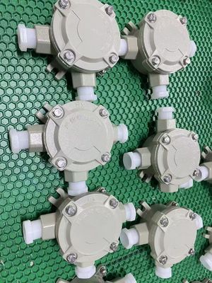 IP66 Cast Aluminium Explosion Proof Junction Box Fire Protection Wiring Box Exd IIB IIC Disesuaikan