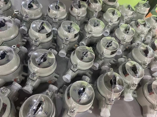 Aluminium 2 kutub 10A tahan ledakan IP66 tahan debu G3/4 kabel masuk