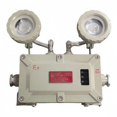 2*5w Lampu darurat tahan ledakan Pemasangan dinding dan langit-langit untuk situasi berbahaya
