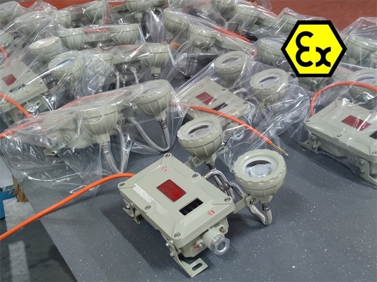 Zona 1 Lampu darurat tahan api 2 * 5Watt Untuk aplikasi laut