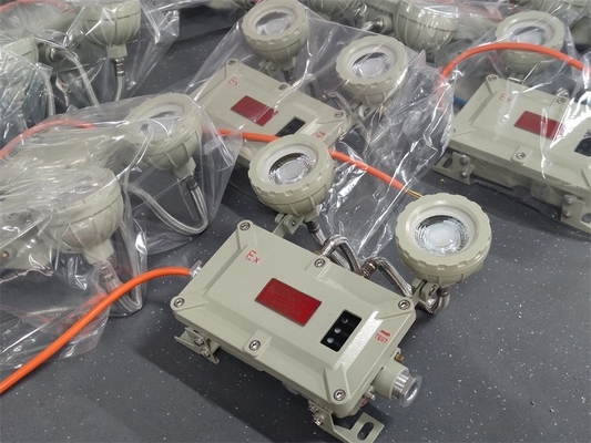 Zona 1 Lampu darurat tahan api 2 * 5Watt Untuk aplikasi laut