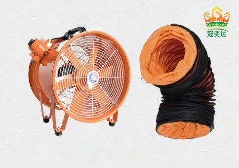 Ventilasi Ruang Berbahaya Kebersihan Ledakan Fan Diameter 200-750mm Pemasangan