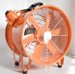Wall Pipe Post Fixed BAF Explosion Proof Exhaust Fan Untuk Lingkungan T1 ~ T4 200-750mm