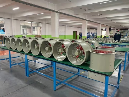 200-750mm Diameter Spark Proof Ventilating Fan 2000-10800m3/h CFM Ventilasi Industri