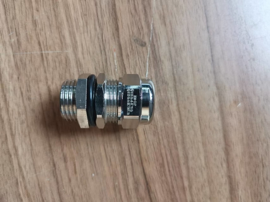 CE ROHS ISO9001 IP68 Ex Proof Cable Gland Dengan Benang Metrik ISO Untuk Diameter Kabel 6-14mm
