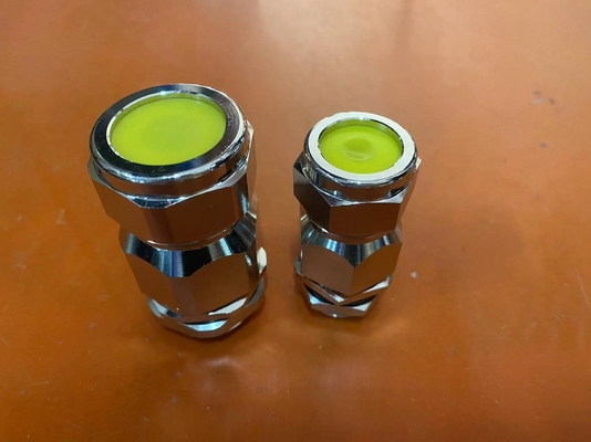 ATEX/IECEx Kabel Gland untuk 10-14mm Cable Diameter IP68 Kuningan Single Wire Armor