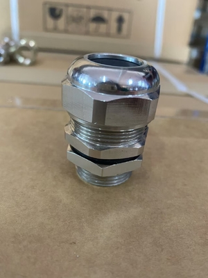 Perak IP68 Single Wire Armor Cable Gland Untuk Industri Minyak Dan Gas