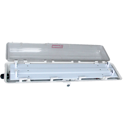 IP66 WF2 Lampu Fluoresen Proof Explosion untuk Area Berbahaya Plastik Seluruh GRP 2*18w/2*36w
