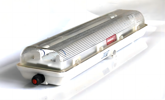 Lampu Fluorescent LED Tahan Ledakan Baja Tahan Karat IP66 Tabung T5 T8 Atex