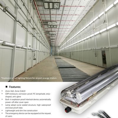 Lampu LED T5 Tahan Ledakan Bersertifikasi ATEX – Tabung 18W & 36W, Tahan Air IP66 untuk Minyak & Gas & Kimia