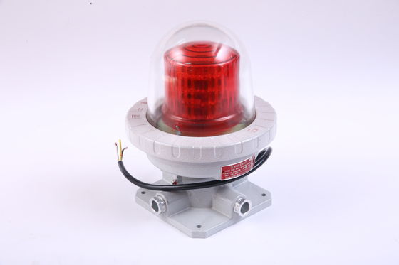 Berkualitas tinggi Merah/Transparent 5-40w Ledakan Proof Aviation Obstruction Light Pesawat Peringatan untuk Area Berbahaya
