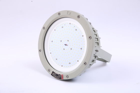 ATEX IECEx IP66 LED Lampu Tahan Ledakan 100W 150W Lampu Teluk Tinggi Gudang AC 100-277V Aluminium Die-Casting Garansi 5 Tahun