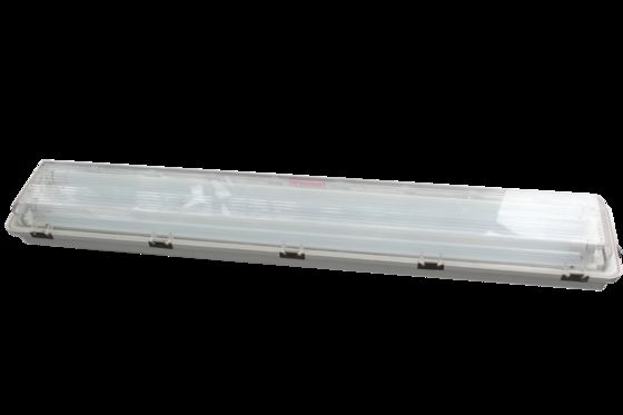 Lampu Linear LED IP66 Efisiensi Tinggi 18W 36W Tabung Tunggal/Ganda Tahan Air Lampu Ledak untuk Zona 1 Zona 2