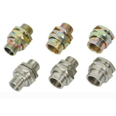 Rentang Penjepitan 6-12mm Kelengkapan Kabel Tahan Ledakan Kuningan dengan Pelindung Kawat Tunggal dan Bahan Kuningan