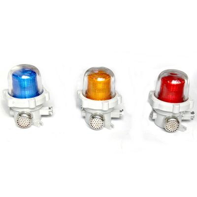 24VDC Input Voltage Eksplosif Atmosfer Sinyal Peringatan 150 Kali/menit Frekuensi berkedip untuk aplikasi industri