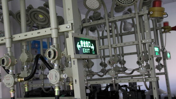 Penanda Keluar LED Anti Ledakan Bersertifikasi ATEX CE IP66 5700KCCT 3W Sumber Cahaya LED Kecerahan Tinggi untuk Pabrik Kimia dan Pom Bensin