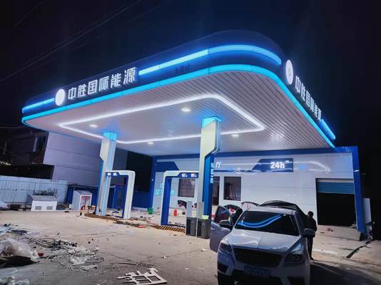 ATEX 18*18 Inch Square Shape Explosion Proof Light 100w 130lm/w Lampu Stasiun Bensin Dengan Garansi Lima Tahun