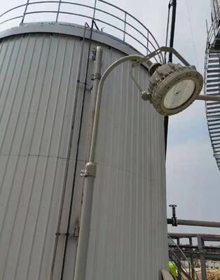 Lampu High Bay LED Tahan Ledakan Flameproof IK 10 ATEX/IECEx 22000 Lumen 150w Penggunaan Kilang Minyak Dalam Ruangan