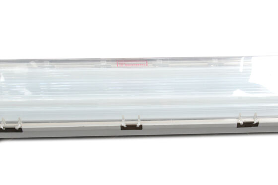 Material ATEX 0.6m 1.2m 18W 36W Sumber Cahaya Tabung Ganda LED/Fluorescent Opsional Lampu Tabung LED Linear Anti Ledakan