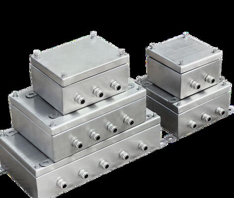 Baja tahan karat 316 Disesuaikan Badai tahan korosi Kotak persimpangan M20 Atex Bersertifikat