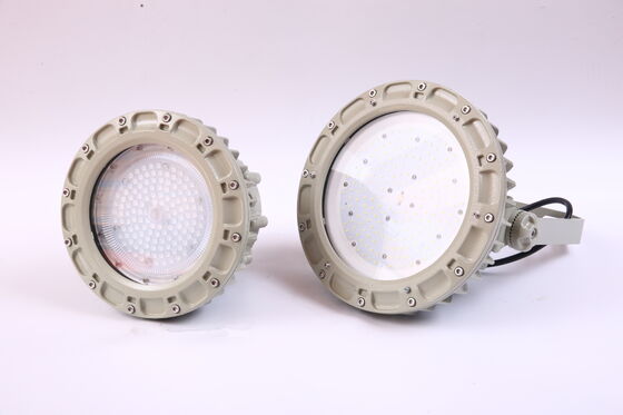 Bracket Explosion Proof Led High Bay Lampu Untuk Gudang 150w SMC Mold Tekanan Shell Untuk Minyak & Gas