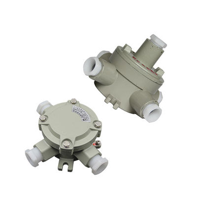 Kotak Sambungan ATEX Tahan Air IP66 Kustom Kotak Sambungan Aluminium Cor Tahan Api Daya 220V/380V