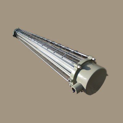 Lampu tabung fluoresen tahan ledakan dengan paduan aluminium 18W 36W IP66 Atex Lampu linier tahan ledakan