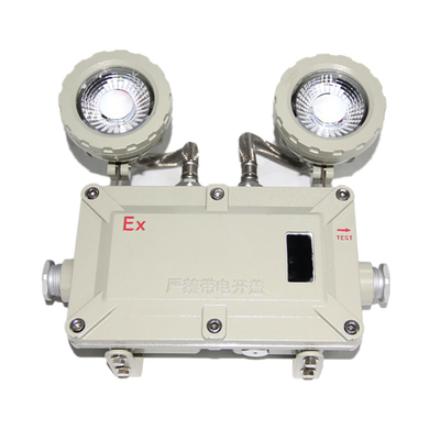 2*5w Double Head Wall Mounted 220VAC 50hz Led Emergency Light Dengan Sertifikat ATEX Untuk Area Berbahaya