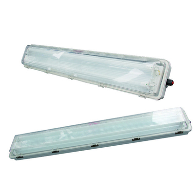 IP66 2*18W Led Linear Light Proof Explosion dengan 100lm/w untuk Zona 1, 2 &amp; Zona 21, 22