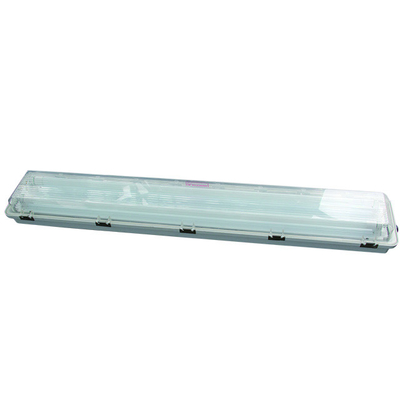 IP66 9-54w Lampu Fluoresen Buktinya Ledakan Bahan GRP 100ml/w Efisiensi 5 Tahun Garansi