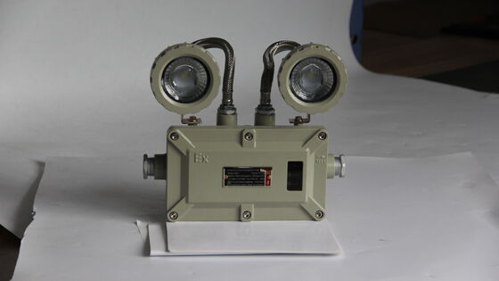 ATEX 2*3W LED Double Head Emergency Exit Light Twin Spots Lampu darurat tahan ledakan untuk pabrik kimia